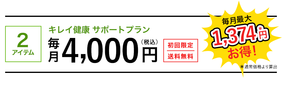 キレイ健康サポート プラン
