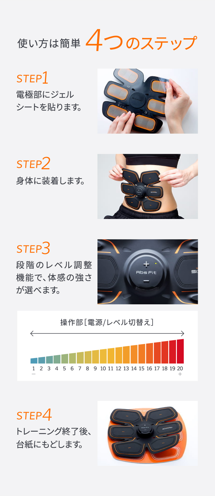 使い方は簡単4つのステップ