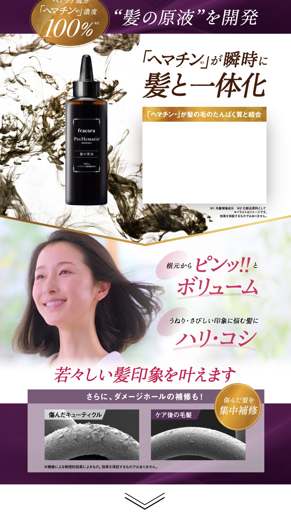 髪の原液を開発