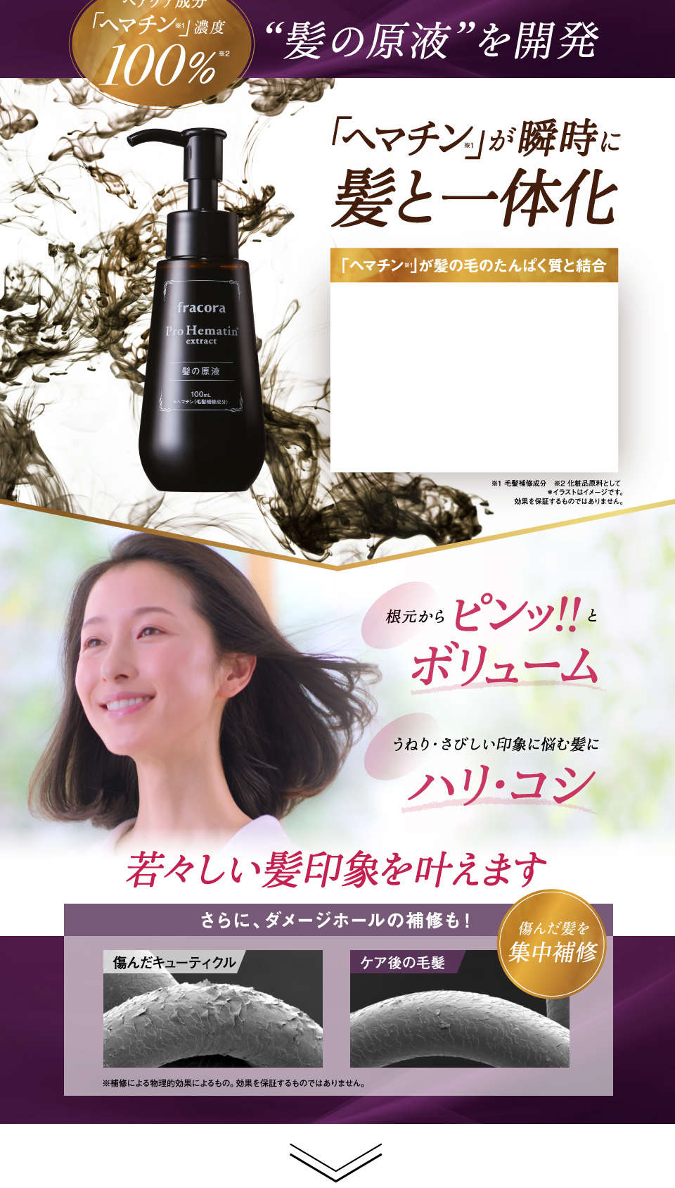 髪の原液を開発