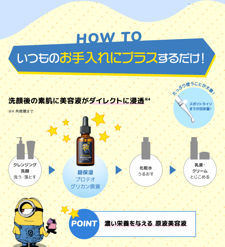 いつものお手入れにプラスするだけ!