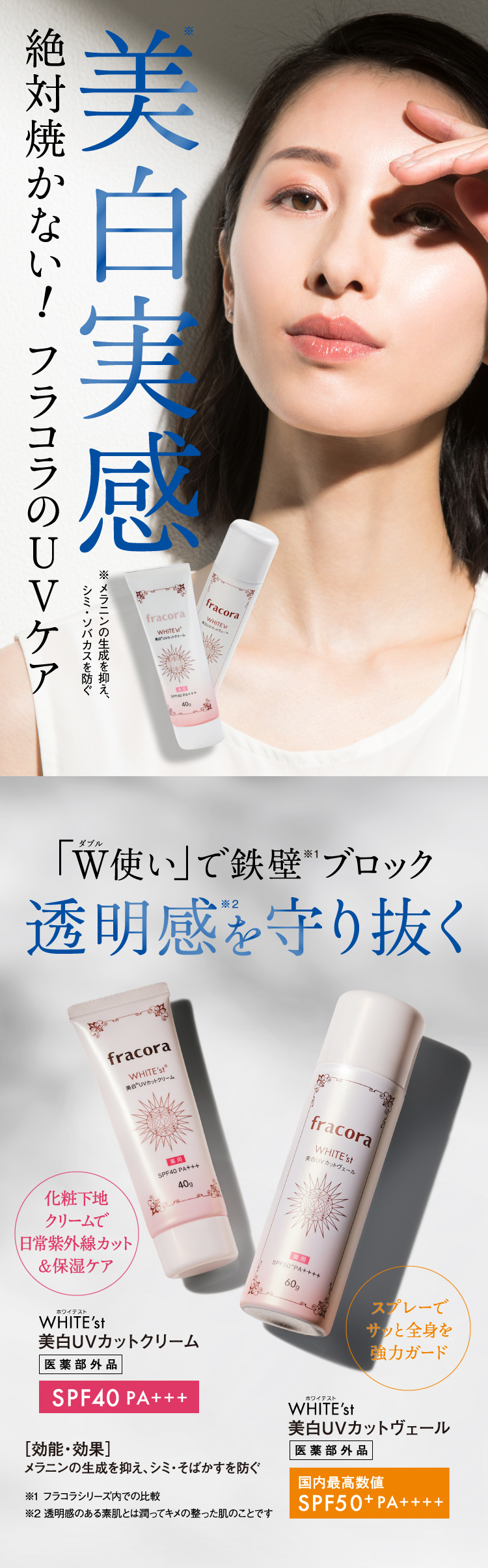 美白実感