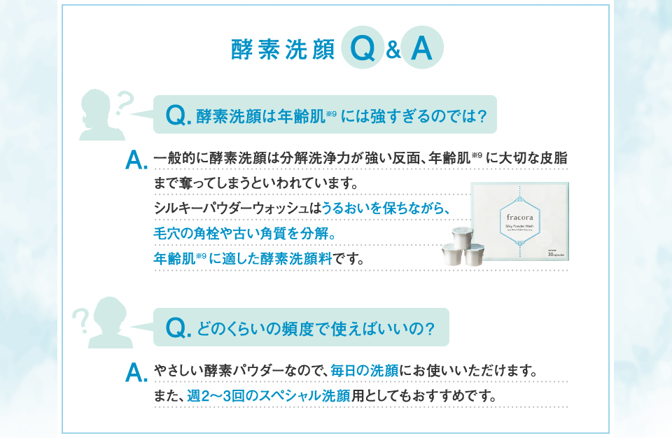 酵素洗顔Q&A